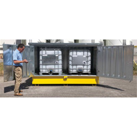 Steel Ultra-Twin IBC Hard Top, 123.4" L x 73.4" W x 66.4" H, 12250 lbs. Load Capacity Smart Ofis