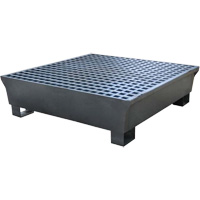 4-Drum Steel Ultra-Spill Pallet&reg;, 68 US gal. Spill Capacity, 49.1" x 47.1" x 10.9" Smart Ofis