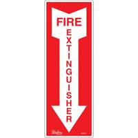 Enseigne Fire Extinguisher, 5" x 14", Vinyle, Anglais avec pictogramme Smart Ofis