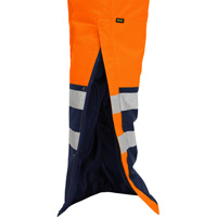Bisley&reg; Extreme Cold Bib Overall, Polyester, Small, High Visibility Orange Smart Ofis