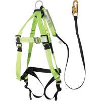 FBH-10000A5440-4 4' Class A Harness & Lanyard with 220 lbs. Capacity, Harness/Lanyard Combo Smart Ofis