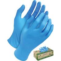 Tri-Polymer Disposable Gloves, Small, Polyethylene, 5-mil, Powder-Free, Blue Smart Ofis
