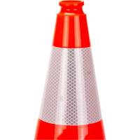 Premium Traffic Cone, 18", Orange, 6" Reflective Collar(s) Smart Ofis