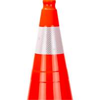 Premium Traffic Cone, 28", Orange, 4" Reflective Collar(s) Smart Ofis