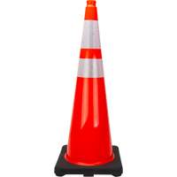 Premium Traffic Cone, 36", Orange, 4" & 6" Reflective Collar(s) Smart Ofis
