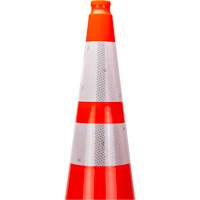 Premium Traffic Cone, 36", Orange, 4" & 6" Reflective Collar(s) Smart Ofis