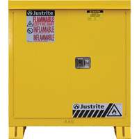 Outdoor Flammable Storage Cabinet, 30 gal., 2 Door, 43" W x 44" H x 18" D Smart Ofis