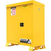 Outdoor Flammable Storage Cabinet, 30 gal., 2 Door, 43" W x 44" H x 18" D Smart Ofis