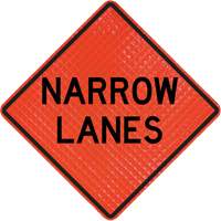 Quadra Flex Roll-Up Sign with Traffic Control Person Ahead Symbol Smart Ofis