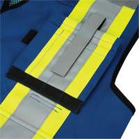 6681 High-Visibility Antimicrobial Mesh-Back Surveyor Vest, Royal Blue, Small, Polyester Smart Ofis