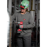 GRIDIRON Long Sleeve Pocket T-Shirt, Women's, X-Small, Blue Smart Ofis