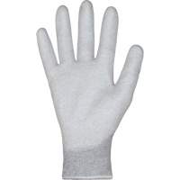 KnitActiv Electrostatic Dissipative Low-Linting White Gloves, 5, Polyurethane Coating, 13 Gauge, Nylon/Cotton Shell Smart Ofis