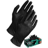 Deny&reg; Disposable Gloves, Small, Nitrile, 6-mil, Powder-Free, Black Smart Ofis