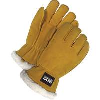 Driver's Gloves, Medium, Split Deerskin Palm, Sherpa Inner Lining Smart Ofis