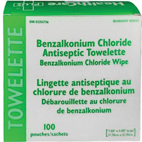 BZK Benzalkonium Chloride Towelette, Towelette, Antiseptic Smart Ofis