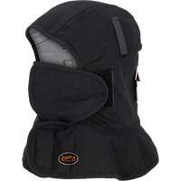 Pioneer 765A Flame-Resistant Quilted Hard Hat Liner with Long Neck & Detachable Mouthpiece, Black/Grey, Cotton/FR-Tech&reg;/Modacrylic/Nylon Smart Ofis