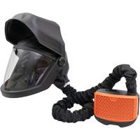 PEAKAIR DEFENDER Visor with Flip-Front & X90VX Blower Kit, Facepiece Respirator/Welding Helmet, Lithium-Ion Battery Smart Ofis