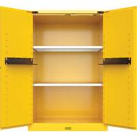 Utili-Guard+ Flammable Safety Cabinet, 45 gal., 2 Door, 43" W x 65" H x 22" D Smart Ofis