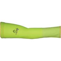Max Cut Resistant Sleeves - Small, TenActiv, 12", ASTM ANSI Level A9, High Visibility Lime Smart Ofis