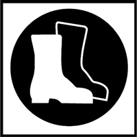 &eacute;tiquettes avec pictogramme Right to Know - Bottes, Vinyle, Feuille, 5/8" lo x 3/4" la Smart Ofis