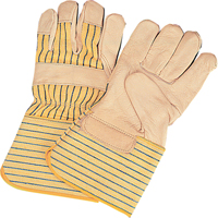 Standard-Duty Dry-Palm Fitters Gloves, Large, Grain Cowhide Palm, Cotton Inner Lining Smart Ofis