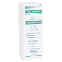 Gauze Sponges, Pad, 3" L x 3" W, Medical Device Class 1 Smart Ofis