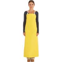 Reinforced Heavy-Duty Apron, Neoprene, 45" L x 35" W, Yellow Smart Ofis
