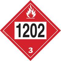1202 Fuel Oil Flammable Liquid TDG Placard, Plastic Smart Ofis