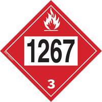 1267 Petroleum Crude Oil Flammable Liquid TDG Placard, Adhesive Vinyl Smart Ofis