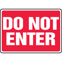 Enseigne  Do Not Enter , 10" x 14", Aluminium, Anglais Smart Ofis