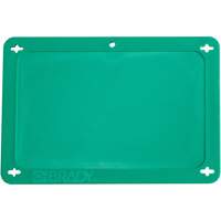 &eacute;tiquette vierge pour vanne, Plastique, 4-3/4" la x 3-1/4" h Smart Ofis