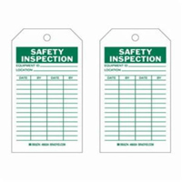 &eacute;tiquettes d'inspection de s&eacute;curit&eacute;, Polyester, 4" la x 7" h, Anglais Smart Ofis