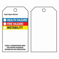 Right-To-Know Tags, Polyester, 3" W x 5-3/4" H, English Smart Ofis