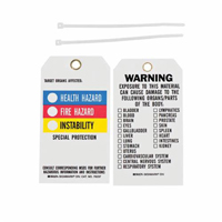 Right-To-Know Tags, Polyester, 3" W x 5-3/4" H, English Smart Ofis