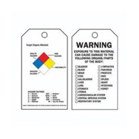 Right-To-Know Tags, Polyester, 3" W x 5-3/4" H, English Smart Ofis