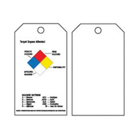 Right-To-Know Tags, Polyester, 3" W x 5-3/4" H, English Smart Ofis