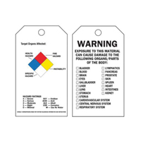 Self-Laminating Right-To-Know Tags, Polyester, 3" W x 5-3/4" H, English Smart Ofis