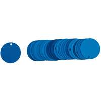 Blank Round Valve Tags, Aluminum, 2" dia Smart Ofis