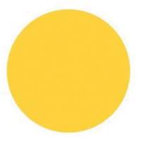 Round Write-On Labels, Circle, 1.5" L x 1.5" W, Yellow Smart Ofis