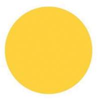 Round Write-On Labels, Circle, 3" L x 3" W, Yellow Smart Ofis