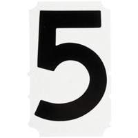 Quick-Align&reg; Individual Gothic Number and Letter Labels, 5, 4" H, Black Smart Ofis