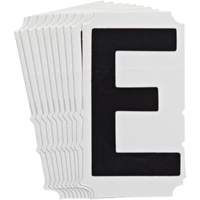 Quick-Align&reg; Individual Gothic Number and Letter Labels, E, 4" H, Black Smart Ofis