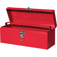 ATB100 Portable Tool Box with Metal Tool Tray, 6" D x 16" W x 6-1/2" H, Red Smart Ofis