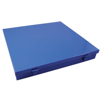 Slim Metal Box, 12" D x 11-1/2" W x 1-3/4" H, Blue Smart Ofis