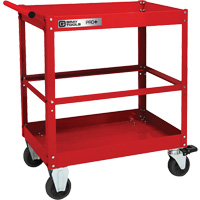 PRO+ Series Heavy-Duty Utility Cart, 2 Tiers, 30-1/5" x 38-1/3" x 19-1/2" Smart Ofis