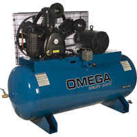 Industrial Series Air Compressors - Horizontal Compressors - Two Stage, 100 Gal. (120 US Gal) Smart Ofis