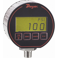 Pressure Gauge, 3" , 15 psi, Bottom Mount, Digital Smart Ofis