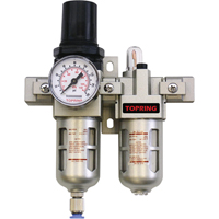 Airflo Compact Filter/Regulator & Lubricator (Gauge Included), 1/4" NPT Smart Ofis