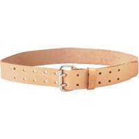 Double Tongue Belt, Leather, Beige Smart Ofis