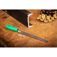Double Cut File with Green Handle, Half Round, 8", Bastard Smart Ofis